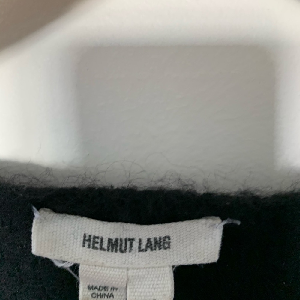 Black Helmut Lang wool sweater